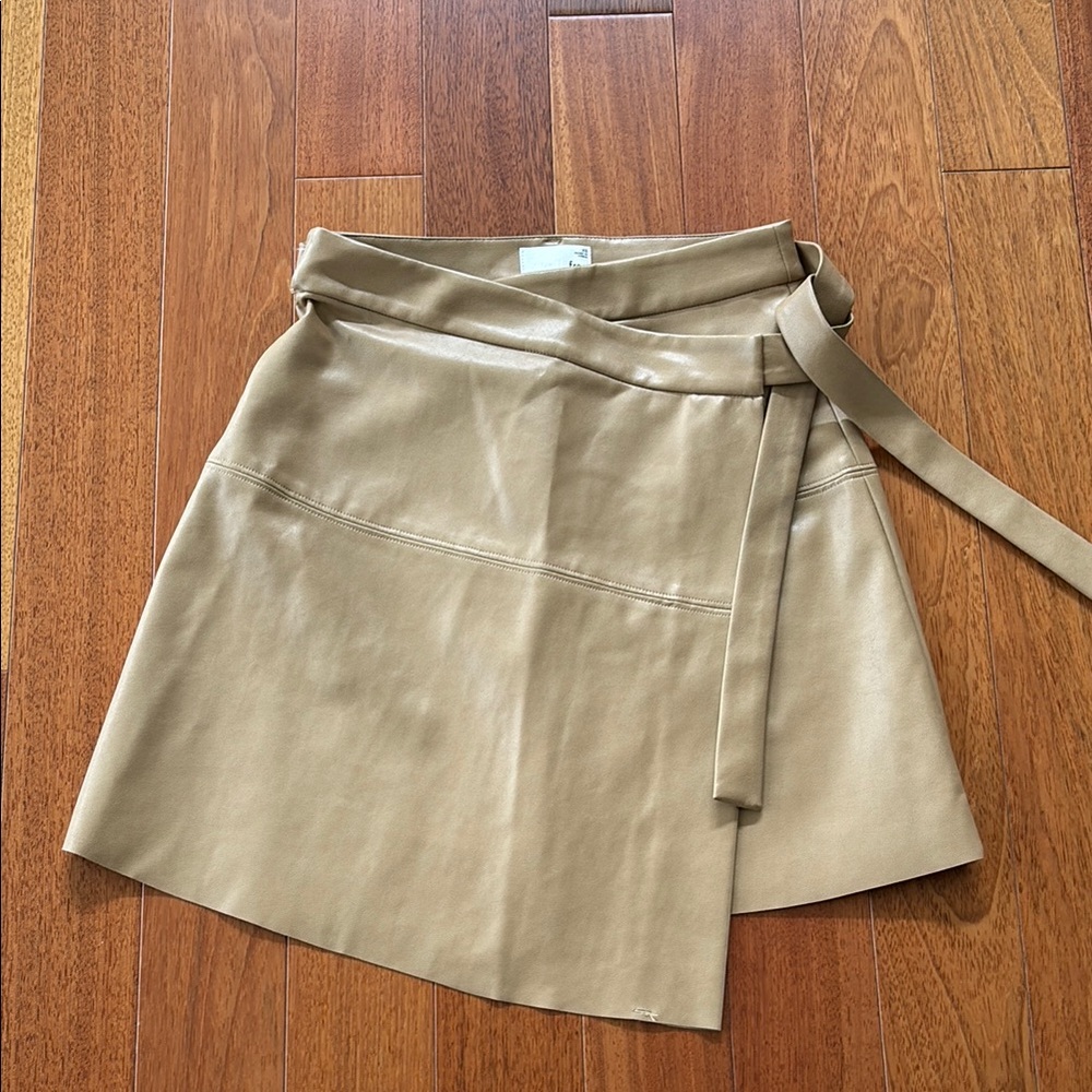 Tan Wrap Skirt